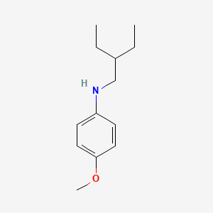 molecular formula C13H21NO B13271700 N-(2-ethylbutyl)-4-methoxyaniline 