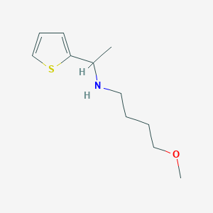 molecular formula C11H19NOS B13271708 (4-Methoxybutyl)[1-(thiophen-2-yl)ethyl]amine 