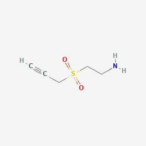 molecular formula C5H9NO2S B13271725 3-(2-Aminoethanesulfonyl)prop-1-yne 