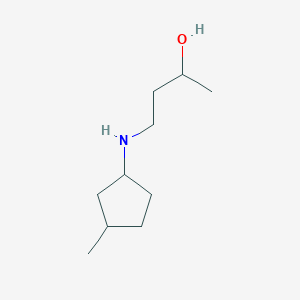 molecular formula C10H21NO B13271742 4-[(3-Methylcyclopentyl)amino]butan-2-ol 