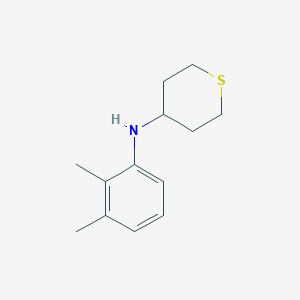 molecular formula C13H19NS B13271771 N-(2,3-dimethylphenyl)thian-4-amine 