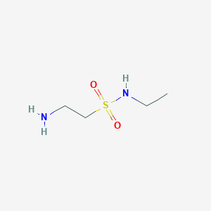 molecular formula C4H12N2O2S B13271849 2-Amino-N-ethylethanesulfonamide 