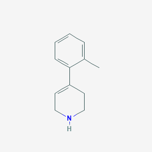 molecular formula C12H15N B13271882 4-(2-Methylphenyl)-1,2,3,6-tetrahydropyridine 