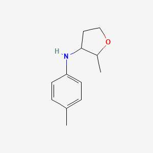 molecular formula C12H17NO B13271892 2-methyl-N-(4-methylphenyl)oxolan-3-amine 