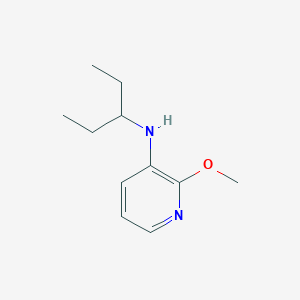 molecular formula C11H18N2O B13271895 2-Methoxy-N-(pentan-3-yl)pyridin-3-amine 