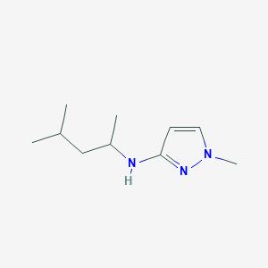 molecular formula C10H19N3 B13271903 1-methyl-N-(4-methylpentan-2-yl)-1H-pyrazol-3-amine 