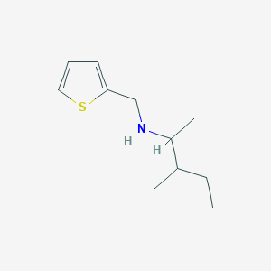 molecular formula C11H19NS B13271923 (3-Methylpentan-2-yl)(thiophen-2-ylmethyl)amine 