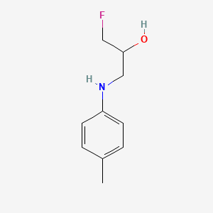 molecular formula C10H14FNO B13271930 1-Fluoro-3-[(4-methylphenyl)amino]propan-2-OL 