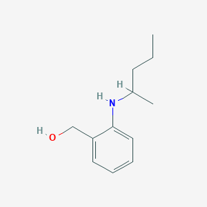 molecular formula C12H19NO B13271947 {2-[(Pentan-2-yl)amino]phenyl}methanol 