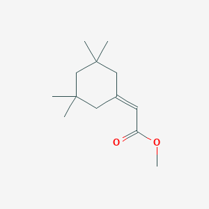 molecular formula C13H22O2 B13271998 Methyl 2-(3,3,5,5-tetramethylcyclohexylidene)acetate 