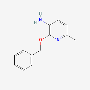 molecular formula C13H14N2O B13272101 2-(Benzyloxy)-6-methylpyridin-3-amine 