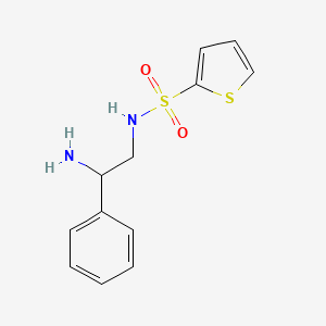molecular formula C12H14N2O2S2 B13272149 N-(2-amino-2-phenylethyl)thiophene-2-sulfonamide 