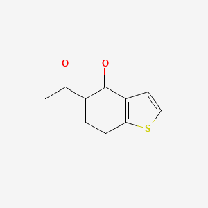 molecular formula C10H10O2S B13272277 Benzo[b]thiophen-4(5H)-one, 5-acetyl-6,7-dihydro- CAS No. 19983-48-3