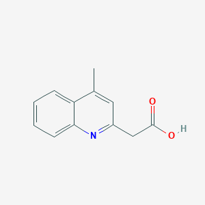 molecular formula C12H11NO2 B13272305 2-(4-Methylquinolin-2-YL)acetic acid 