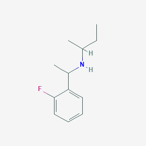 molecular formula C12H18FN B13272432 (Butan-2-yl)[1-(2-fluorophenyl)ethyl]amine 