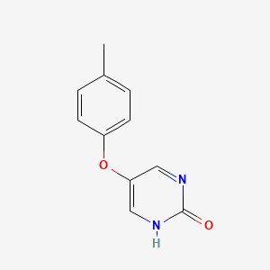 molecular formula C11H10N2O2 B13272508 2(1H)-Pyrimidinone, 5-(4-methylphenoxy)- 