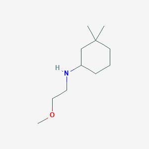 molecular formula C11H23NO B13272826 N-(2-methoxyethyl)-3,3-dimethylcyclohexan-1-amine 