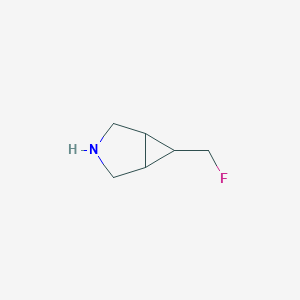 molecular formula C6H10FN B13272854 6-(Fluoromethyl)-3-azabicyclo[3.1.0]hexane 