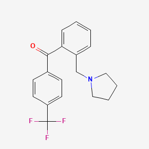 2-Pyrrolidinomethyl-4'-trifluoromethylbenzophenone