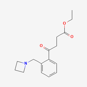 Ethyl 4-[2-(azetidinomethyl)phenyl]-4-oxobutyrate