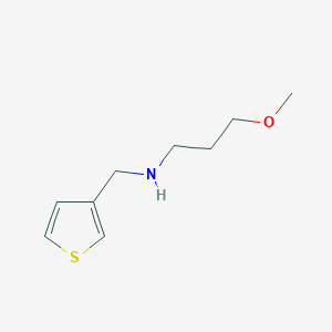 molecular formula C9H15NOS B13273227 (3-Methoxypropyl)(thiophen-3-ylmethyl)amine 