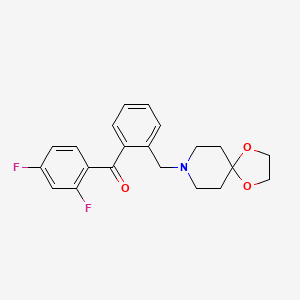 (2-(1,4-Dioxa-8-azaspiro[4.5]decan-8-ylmethyl)phenyl)(2,4-difluorophenyl)methanone