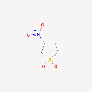 molecular formula C4H7NO4S B13273280 3-Nitrotetrahydrothiophene 1,1-dioxide 