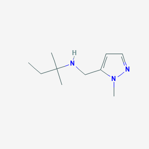 molecular formula C10H19N3 B13273346 [(1-Methyl-1H-pyrazol-5-yl)methyl](2-methylbutan-2-yl)amine 