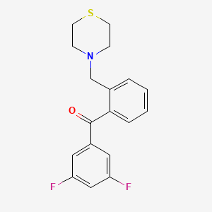 3,5-Difluoro-2'-thiomorpholinomethyl benzophenone