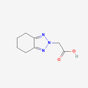 molecular formula C8H11N3O2 B13273472 2-(4,5,6,7-Tetrahydro-2H-1,2,3-benzotriazol-2-yl)acetic acid 