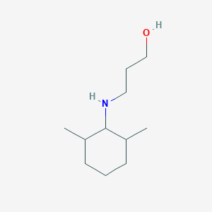 molecular formula C11H23NO B13273537 3-[(2,6-Dimethylcyclohexyl)amino]propan-1-ol 