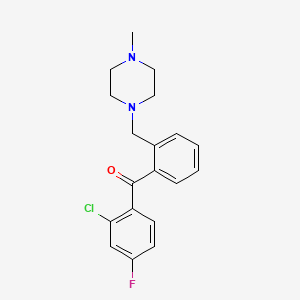 2-Chloro-4-fluoro-2'-(4-methylpiperazinomethyl) benzophenone