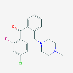 4-Chloro-2-fluoro-2'-(4-methylpiperazinomethyl) benzophenone