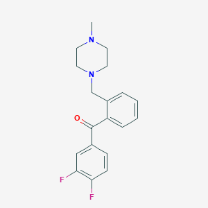 3,4-Difluoro-2'-(4-methylpiperazinomethyl) benzophenone