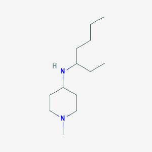 molecular formula C13H28N2 B13273715 N-(Heptan-3-yl)-1-methylpiperidin-4-amine 