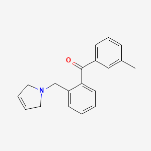 3'-Methyl-2-(3-pyrrolinomethyl) benzophenone