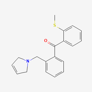 2-(3-Pyrrolinomethyl)-2'-thiomethylbenzophenone