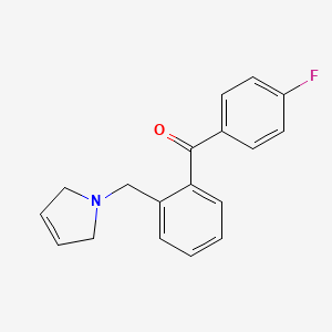 (2-((2,5-Dihydro-1H-pyrrol-1-yl)methyl)phenyl)(4-fluorophenyl)methanone