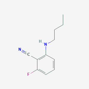 molecular formula C11H13FN2 B13273784 2-(Butylamino)-6-fluorobenzonitrile 