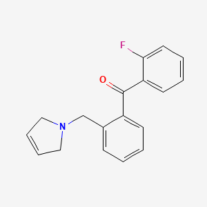 (2-((2,5-Dihydro-1H-pyrrol-1-yl)methyl)phenyl)(2-fluorophenyl)methanone