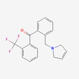 (2-((2,5-Dihydro-1H-pyrrol-1-yl)methyl)phenyl)(2-(trifluoromethyl)phenyl)methanone