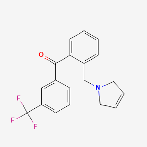 (2-((2,5-Dihydro-1H-pyrrol-1-yl)methyl)phenyl)(3-(trifluoromethyl)phenyl)methanone