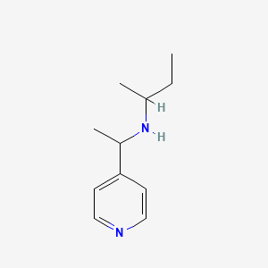 molecular formula C11H18N2 B13274007 (Butan-2-yl)[1-(pyridin-4-yl)ethyl]amine 
