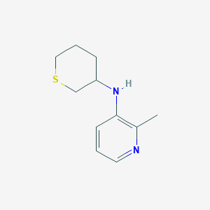 molecular formula C11H16N2S B13274049 2-methyl-N-(thian-3-yl)pyridin-3-amine 