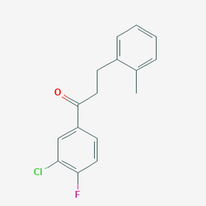 3'-Chloro-4'-fluoro-3-(2-methylphenyl)propiophenone