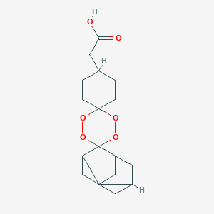 (Dispiro[cyclohexane-1,3'-[1,2,4,5]tetroxane-6',2''-tricyclo[3.3.1.1~3,7~]decan]-4-yl)acetic acid