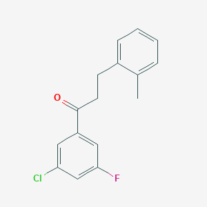 3'-Chloro-5'-fluoro-3-(2-methylphenyl)propiophenone