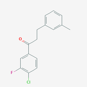 4'-Chloro-3'-fluoro-3-(3-methylphenyl)propiophenone