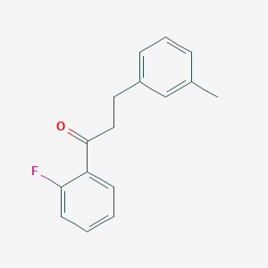 B1327424 2'-Fluoro-3-(3-methylphenyl)propiophenone CAS No. 898790-99-3