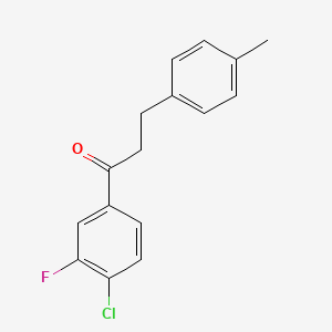 4'-Chloro-3'-fluoro-3-(4-methylphenyl)propiophenone